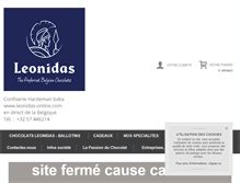 Tablet Screenshot of leonidas-online.com